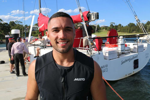 Isaiah Dawe never thought he would step foot on a yacht, let alone sail in the Sydney to Hobart